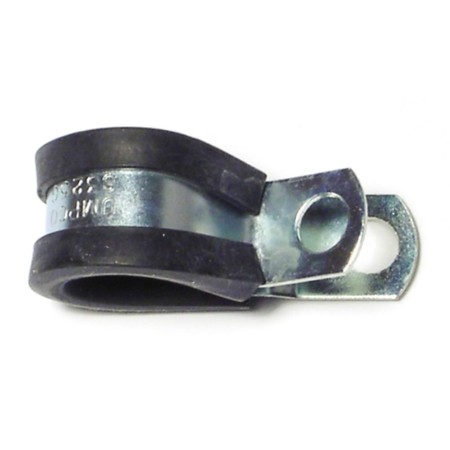 MIDWEST FASTENER 5/8" x 1/2" Rubber Cushioned Steel Support Clamps 10PK 72544